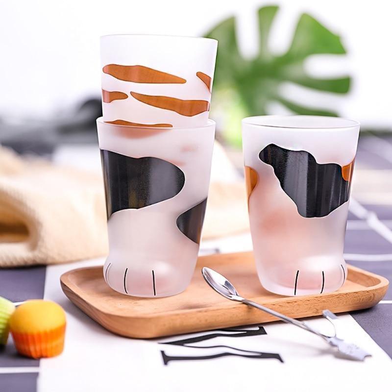 PurrGlass – Speelse Kattenpoot Beker van Warmtebestendig Glas