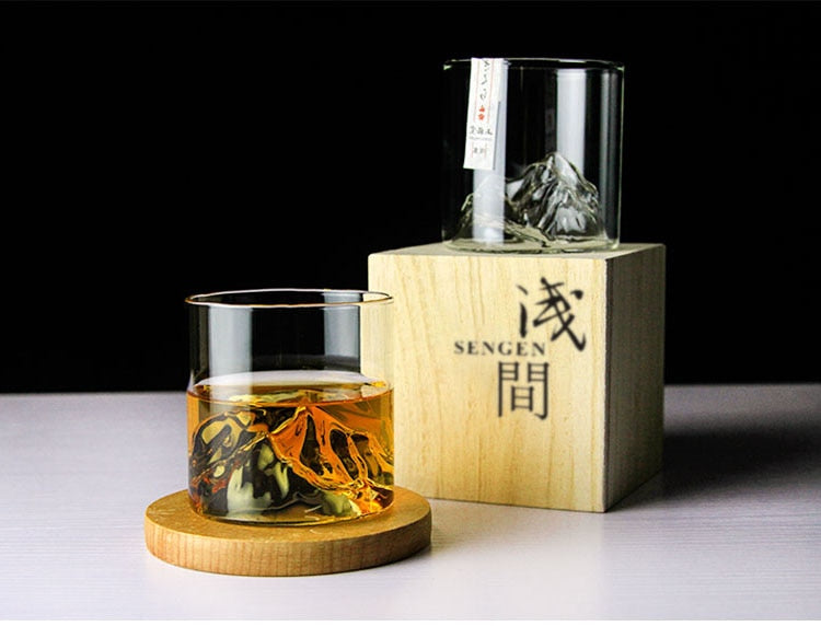 NuchiGlow Luxe Crystal Whiskey Glass – Stylish Enjoyment with Japanese Design