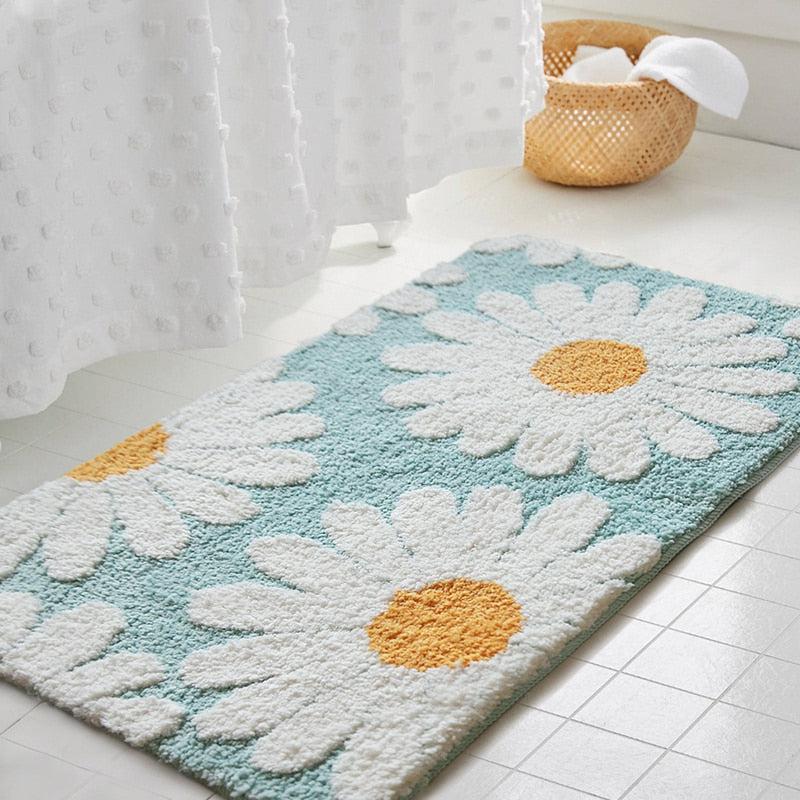 FloraLuxe – Zachte Bloemen Badmat met Luxe Comfort
