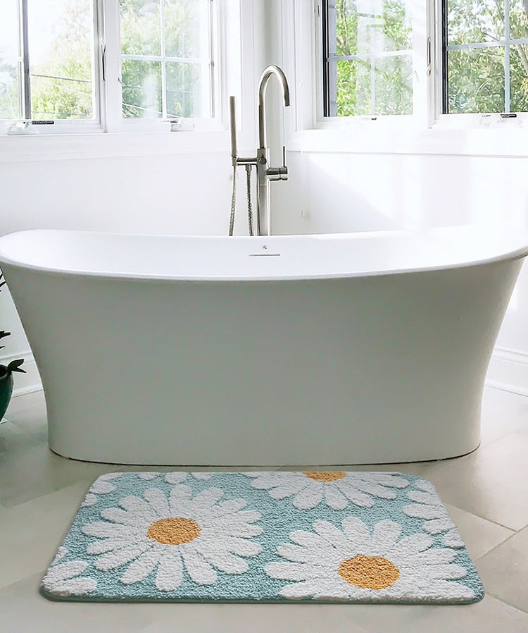 FloraLuxe – Zachte Bloemen Badmat met Luxe Comfort