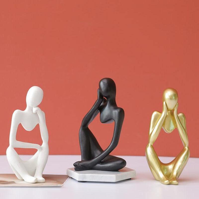 ArtMind – Minimalist Thinker Sculpture with Modern Elegance