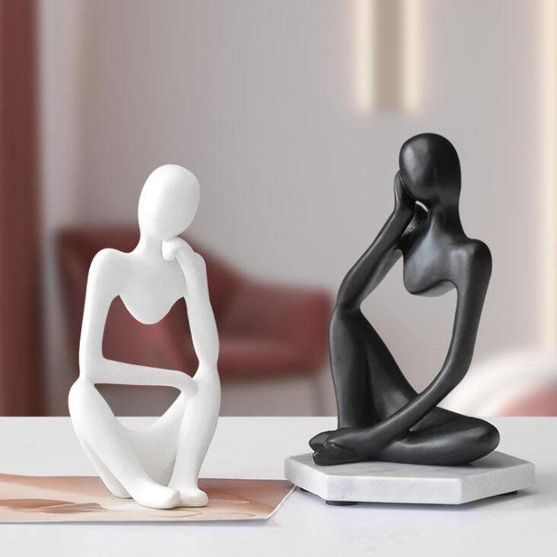 ArtMind – Minimalist Thinker Sculpture with Modern Elegance