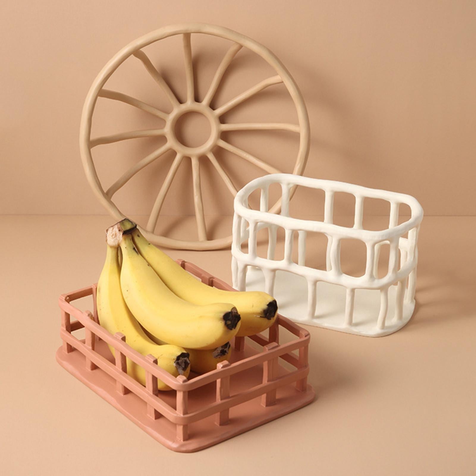 TerraWeave – Handgemaakte Hars Fruitmand met Natuurlijke Uitstraling