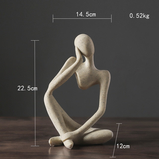Reflecta – Modern Thinker Sculpture for Stylish Interior Design