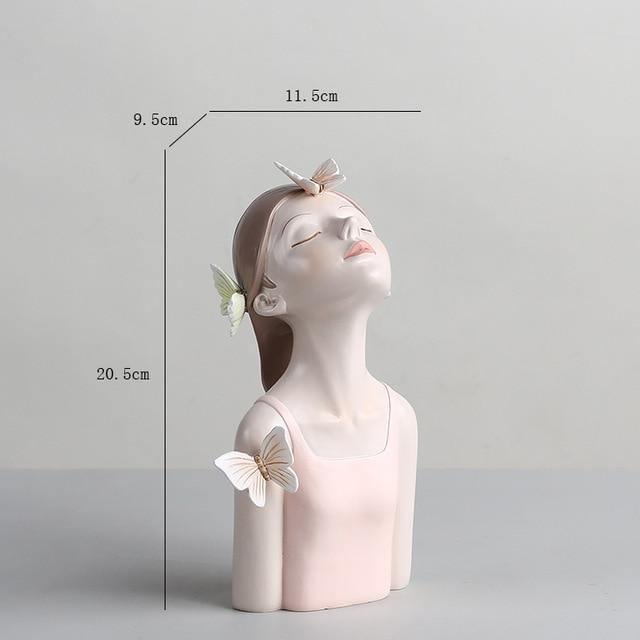 FloraGrace – Enchanting Woodland Sculpture with Butterflies and Flowers