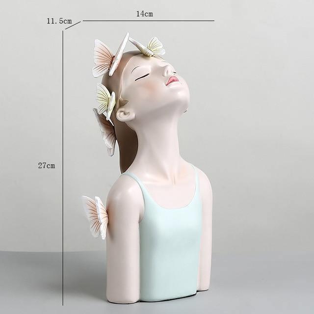FloraGrace – Enchanting Woodland Sculpture with Butterflies and Flowers