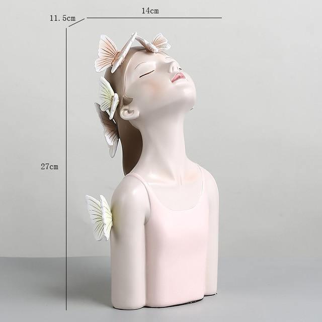 FloraGrace – Enchanting Woodland Sculpture with Butterflies and Flowers