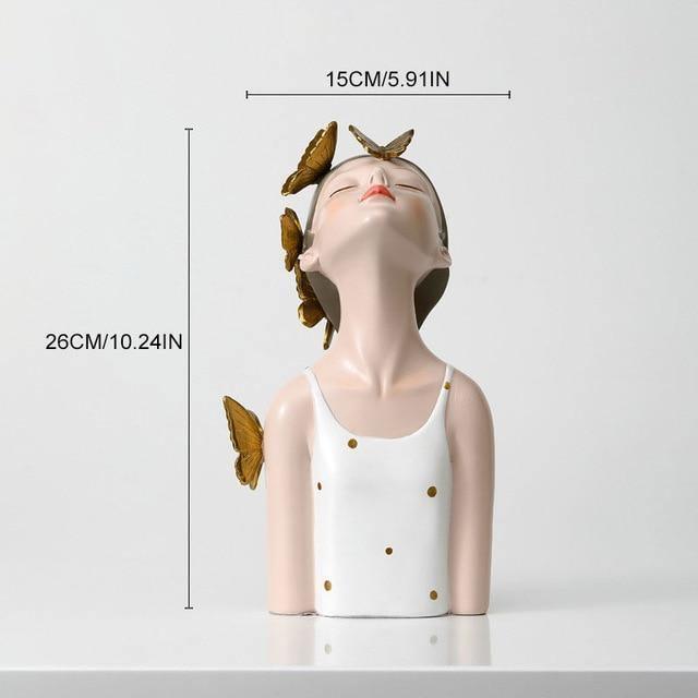 FloraGrace – Enchanting Woodland Sculpture with Butterflies and Flowers