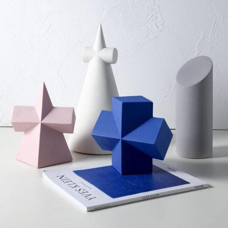 Geometric Abstract Ceramic Accents