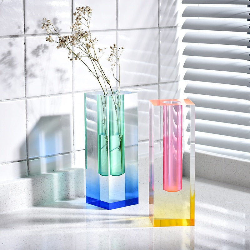 LumiForm – Prisma Acryl Vaas & Organizer met Modern Design