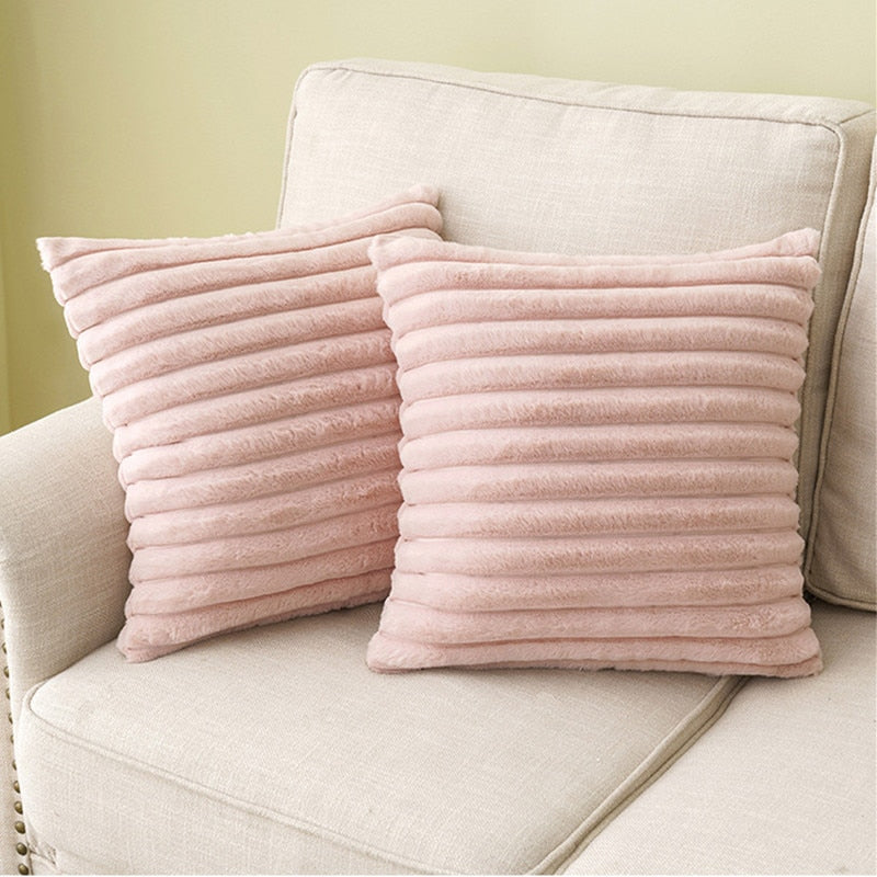 VeluLuxe – Ultra-Zachte Faux Rabbit Fur Kussenhoes met Onzichtbare Rits