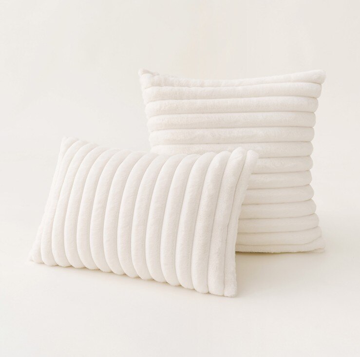 VeluLuxe – Ultra-Zachte Faux Rabbit Fur Kussenhoes met Onzichtbare Rits