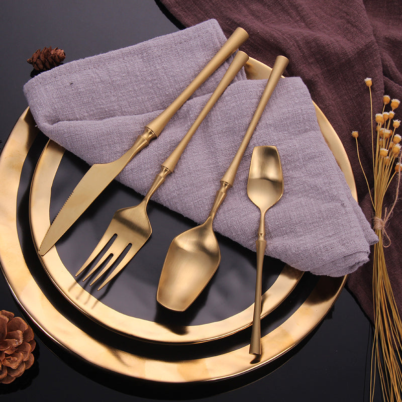 Aurora Gold – Luxe Cutlery Set of Stainless Steel with Elegant Finish