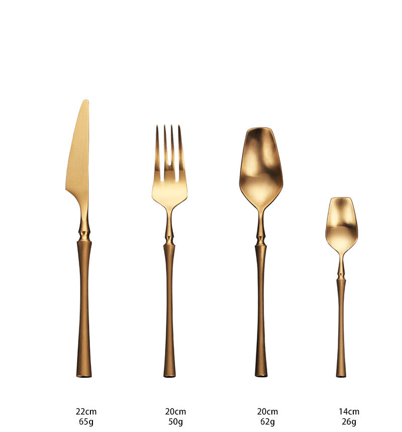 Aurora Gold – Luxe Cutlery Set of Stainless Steel with Elegant Finish