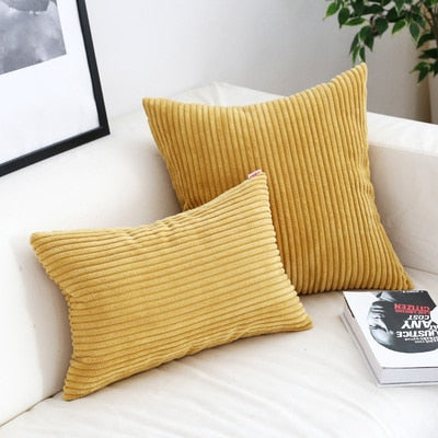 VeluLuxe – Super Soft Corduroy Cushion Cover with Timeless Warmth & Comfort