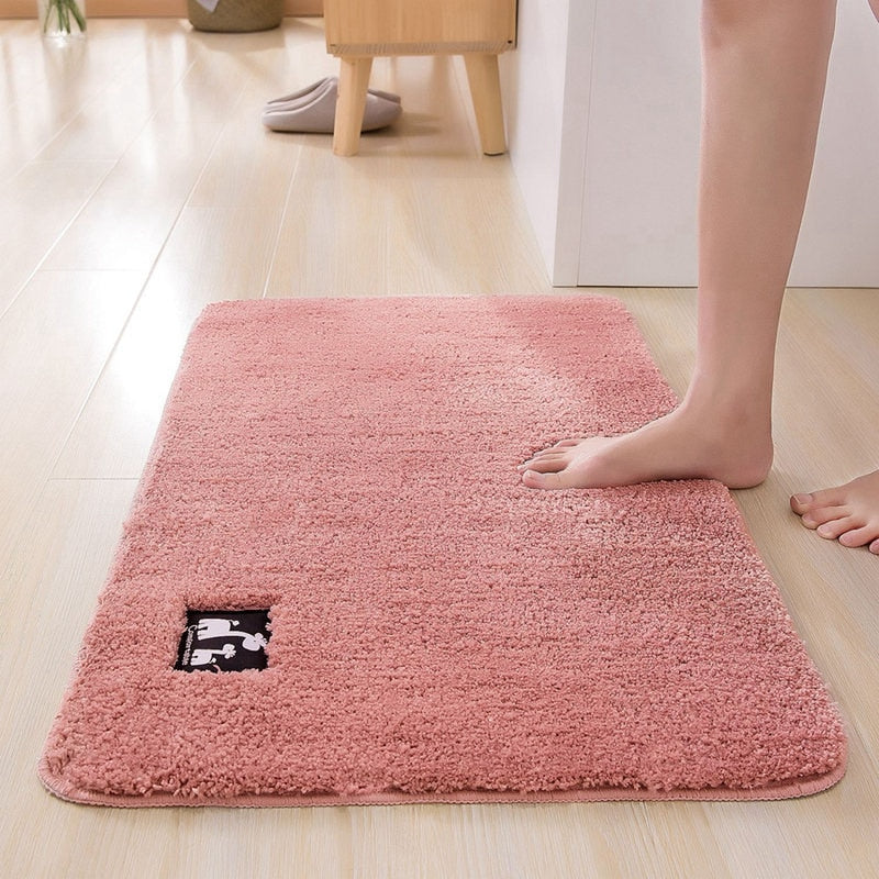 SoftSavanna – Luxe Giraffe Badmat met Antislip & Waterabsorberende Microvezel