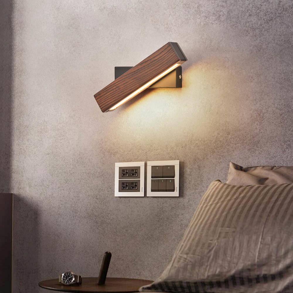 LumiHout – Luxury Wall Lamp with Rotatable LED Lighting