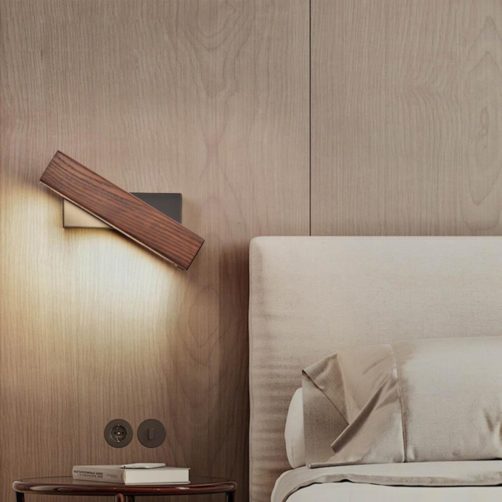 LumiHout – Luxury Wall Lamp with Rotatable LED Lighting