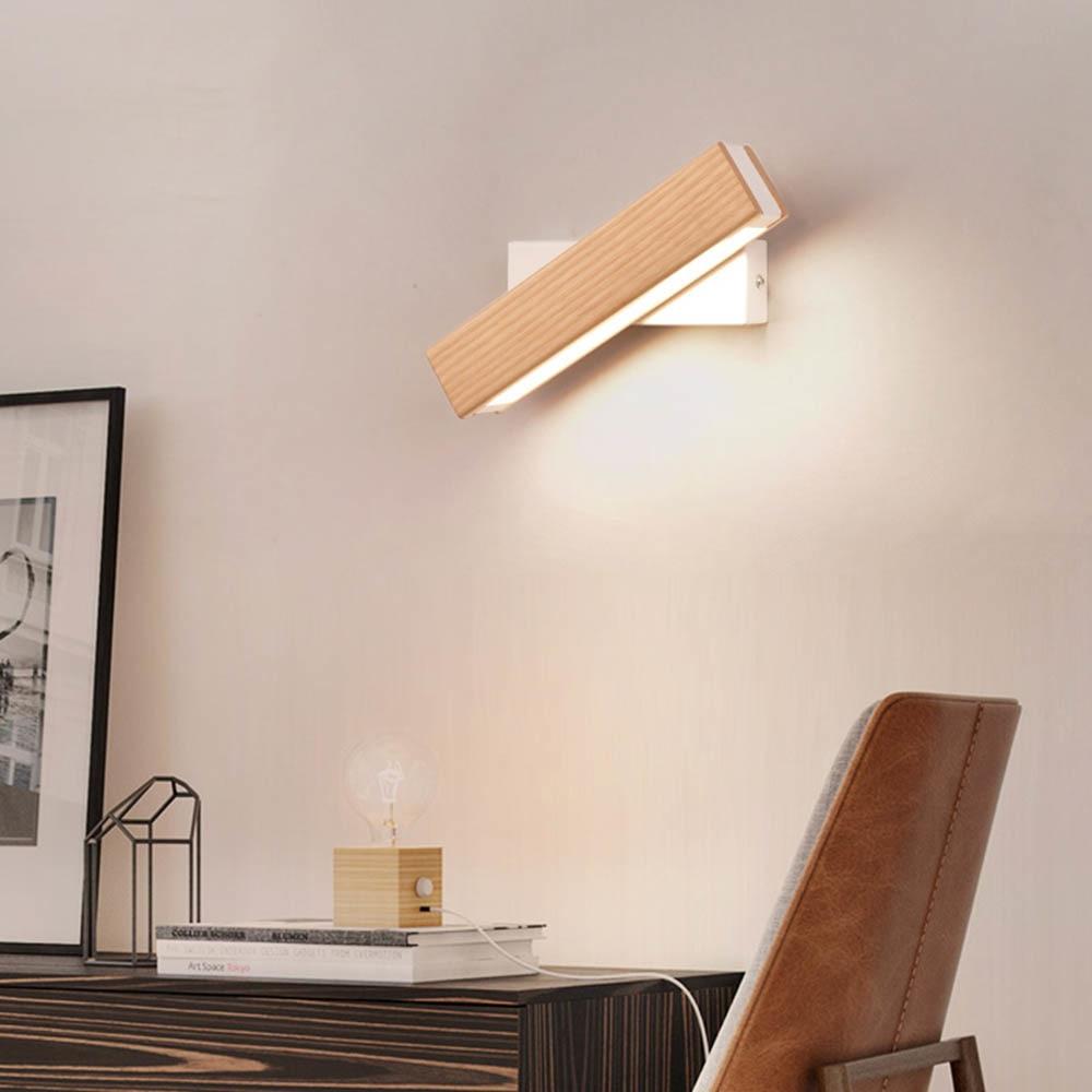 LumiHout – Luxury Wall Lamp with Rotatable LED Lighting