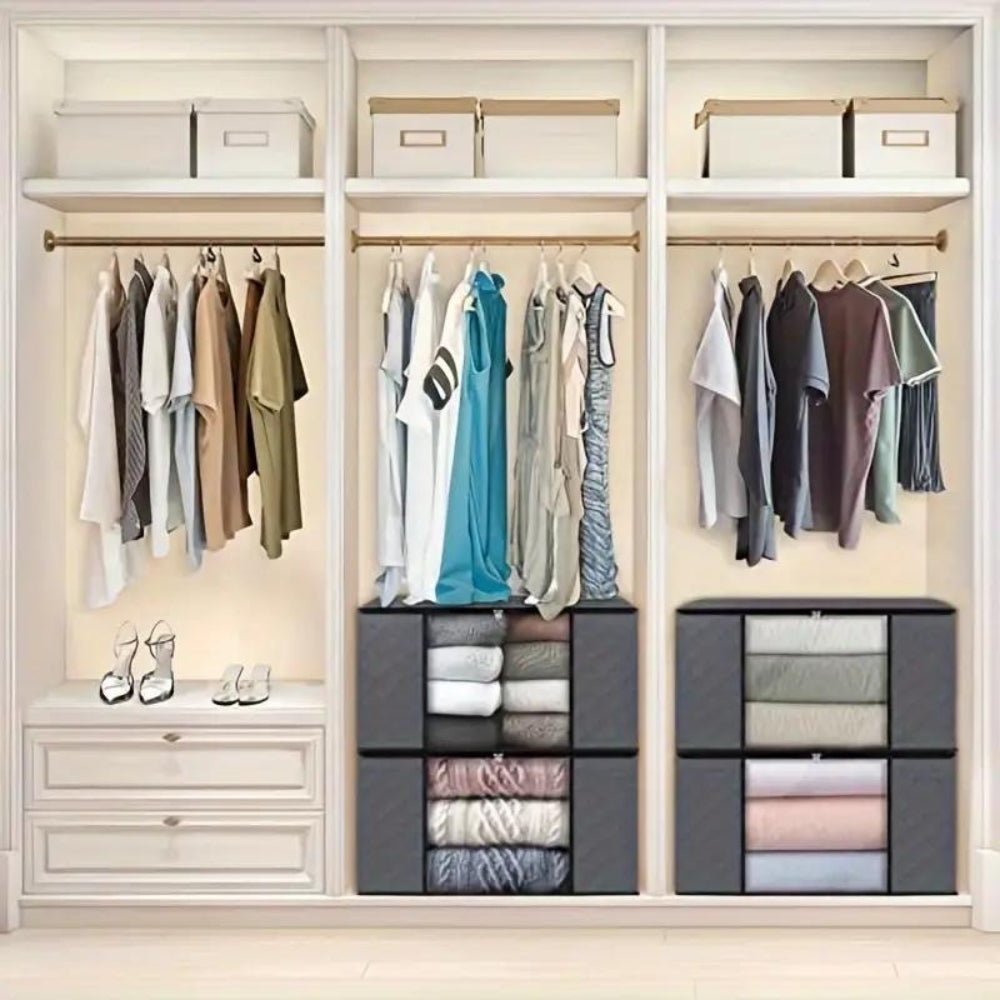 LumiFold Luxe Foldable Storage Bag – Stylish Fabric Organizer for an Organized Interior