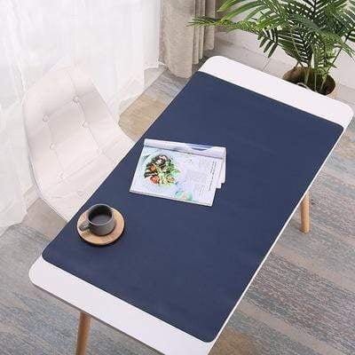 LuxeVire Elegant Desk Mat – Water-Repellent Faux Leather for a Stylish Workspace