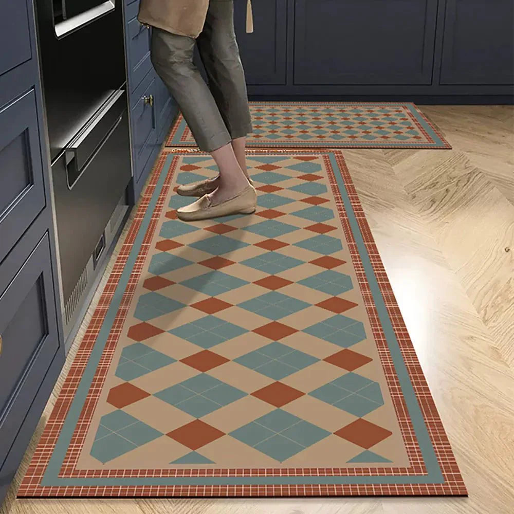 VeloraTex Luxe Kitchen Mat – Stylish Non-slip Textile Mat for a Warm & Cozy Interior
