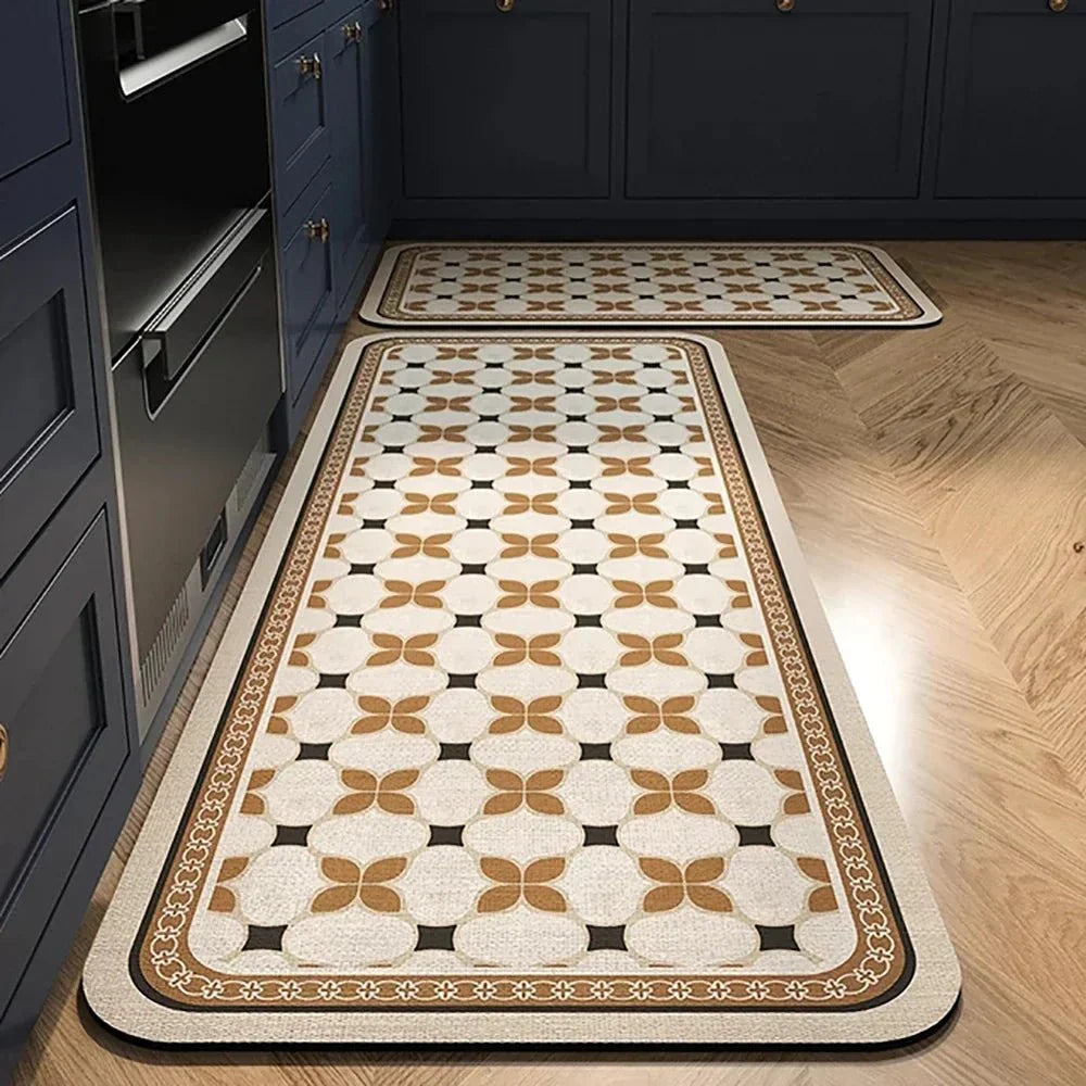 VeloraTex Luxe Kitchen Mat – Stylish Non-slip Textile Mat for a Warm & Cozy Interior