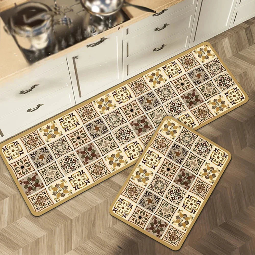 VeloraTex Luxe Kitchen Mat – Stylish Non-slip Textile Mat for a Warm & Cozy Interior