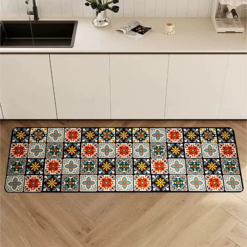 VeloraTex Luxe Kitchen Mat – Stylish Non-slip Textile Mat for a Warm & Cozy Interior