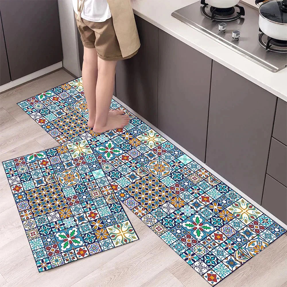 VeloraTex Luxe Kitchen Mat – Stylish Non-slip Textile Mat for a Warm & Cozy Interior