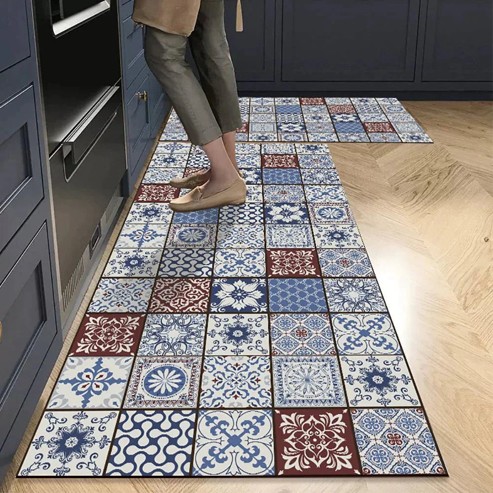 VeloraTex Luxe Kitchen Mat – Stylish Non-slip Textile Mat for a Warm & Cozy Interior