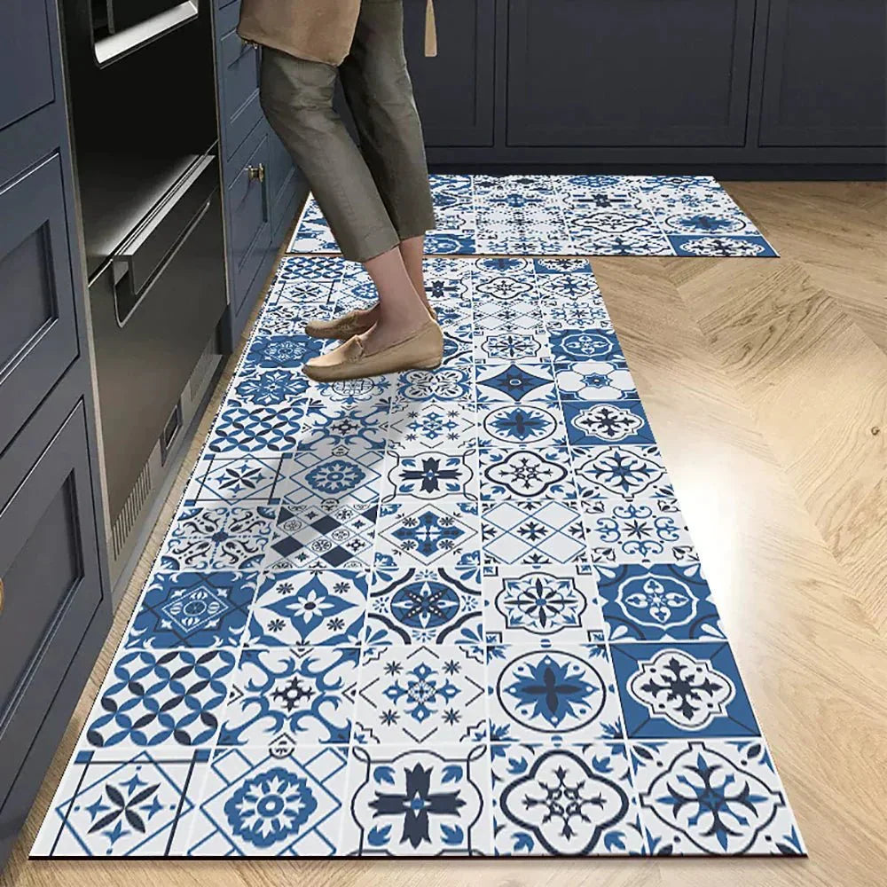 VeloraTex Luxe Kitchen Mat – Stylish Non-slip Textile Mat for a Warm & Cozy Interior
