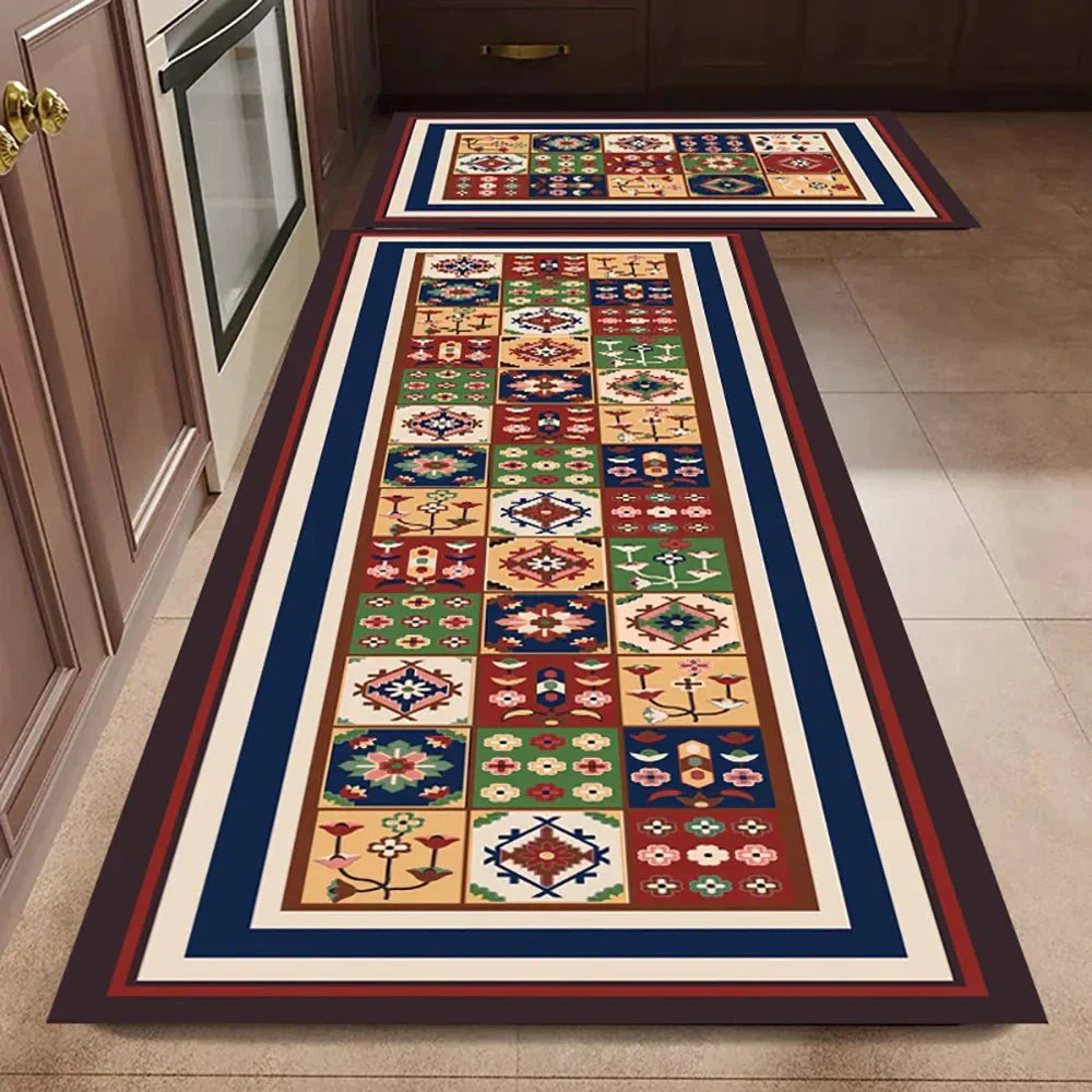 VeloraTex Luxe Kitchen Mat – Stylish Non-slip Textile Mat for a Warm & Cozy Interior