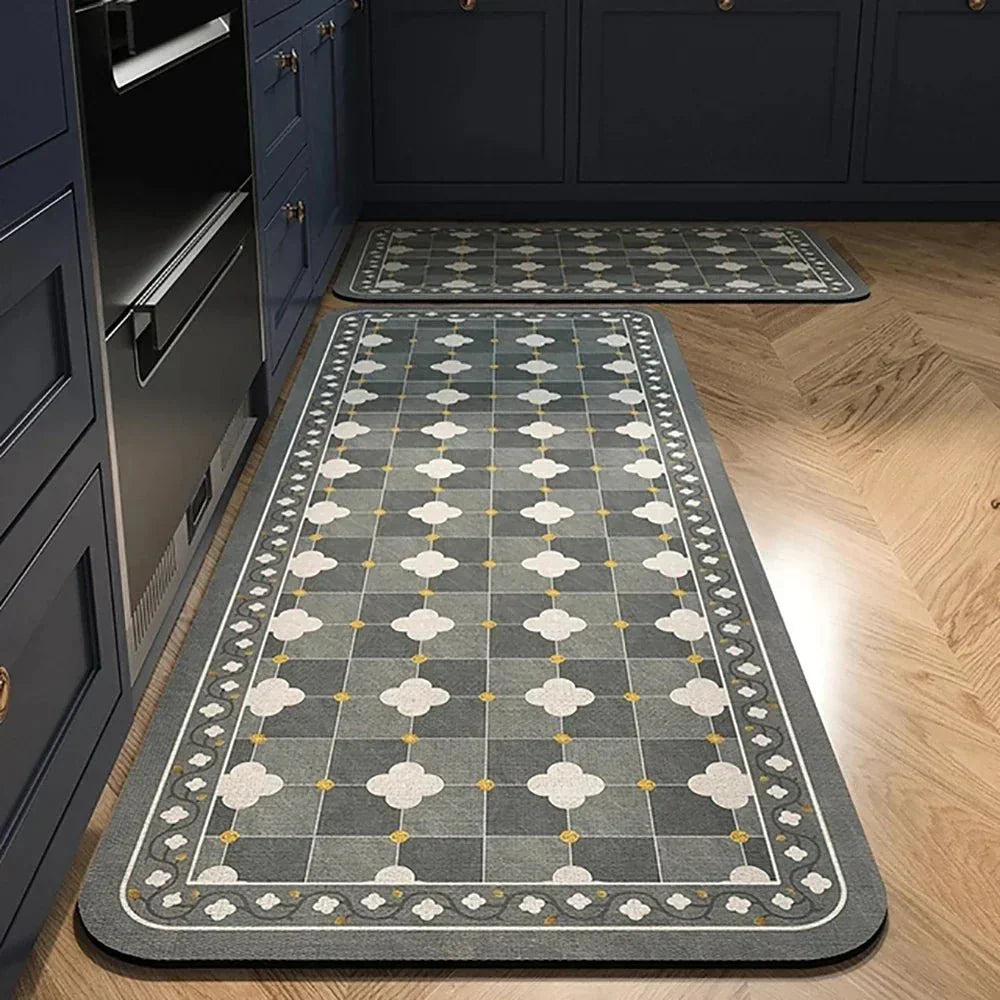 VeloraTex Luxe Kitchen Mat – Stylish Non-slip Textile Mat for a Warm & Cozy Interior