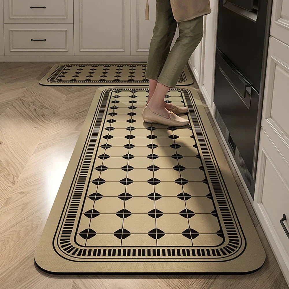 VeloraTex Luxe Kitchen Mat – Stylish Non-slip Textile Mat for a Warm & Cozy Interior