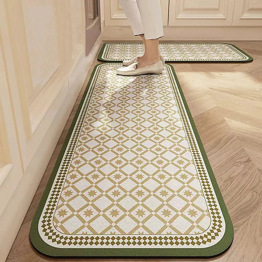 VeloraTex Luxe Kitchen Mat – Stylish Non-slip Textile Mat for a Warm & Cozy Interior
