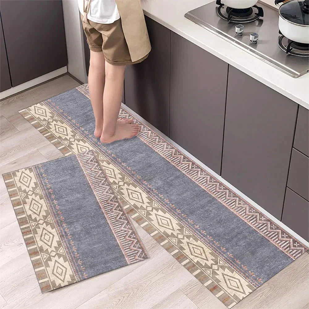 VeloraTex Luxe Kitchen Mat – Stylish Non-slip Textile Mat for a Warm & Cozy Interior