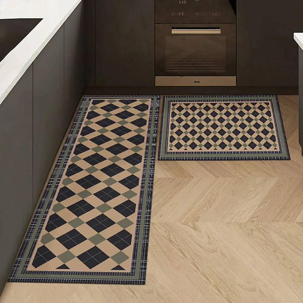 VeloraTex Luxe Kitchen Mat – Stylish Non-slip Textile Mat for a Warm & Cozy Interior