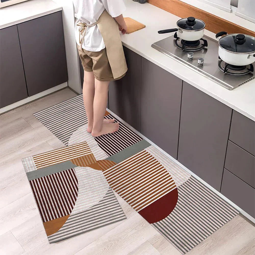 VeloraTex Luxe Kitchen Mat – Stylish Non-slip Textile Mat for a Warm & Cozy Interior