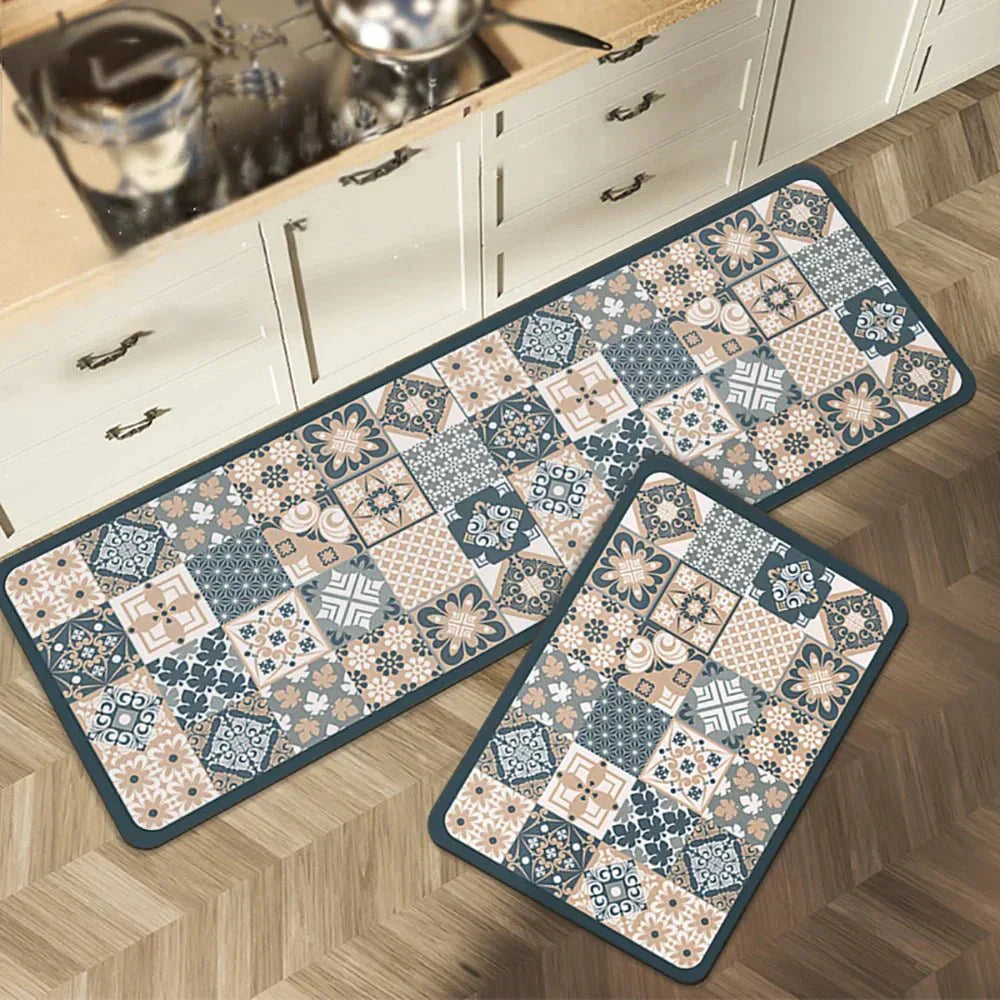 VeloraTex Luxe Kitchen Mat – Stylish Non-slip Textile Mat for a Warm & Cozy Interior