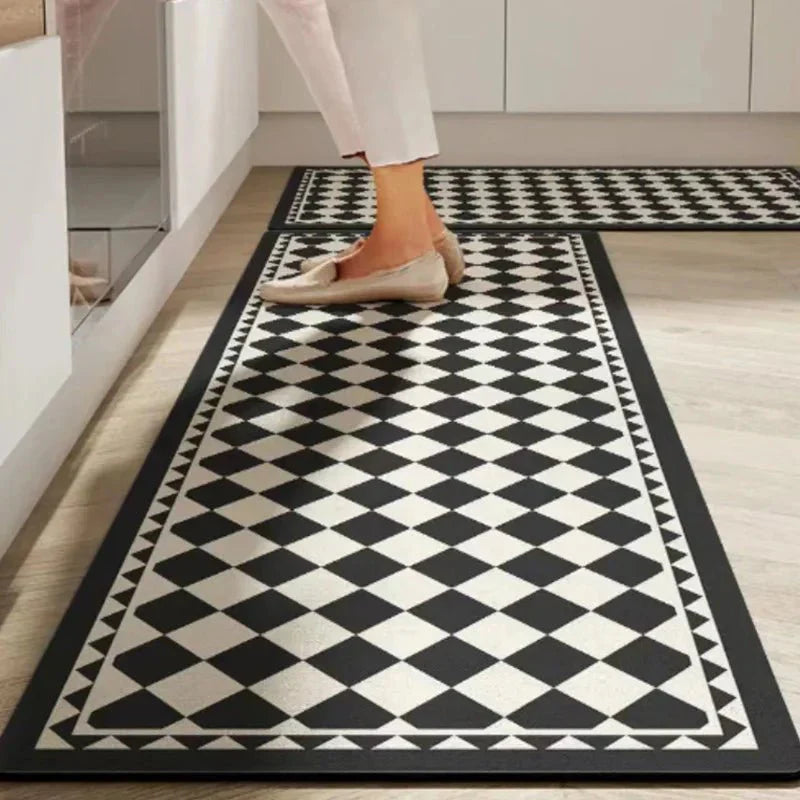 VeloraTex Luxe Kitchen Mat – Stylish Non-slip Textile Mat for a Warm & Cozy Interior