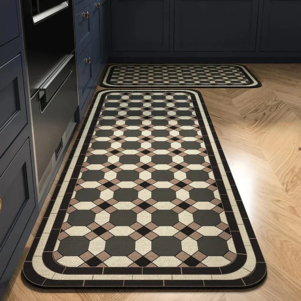 VeloraTex Luxe Kitchen Mat – Stylish Non-slip Textile Mat for a Warm & Cozy Interior