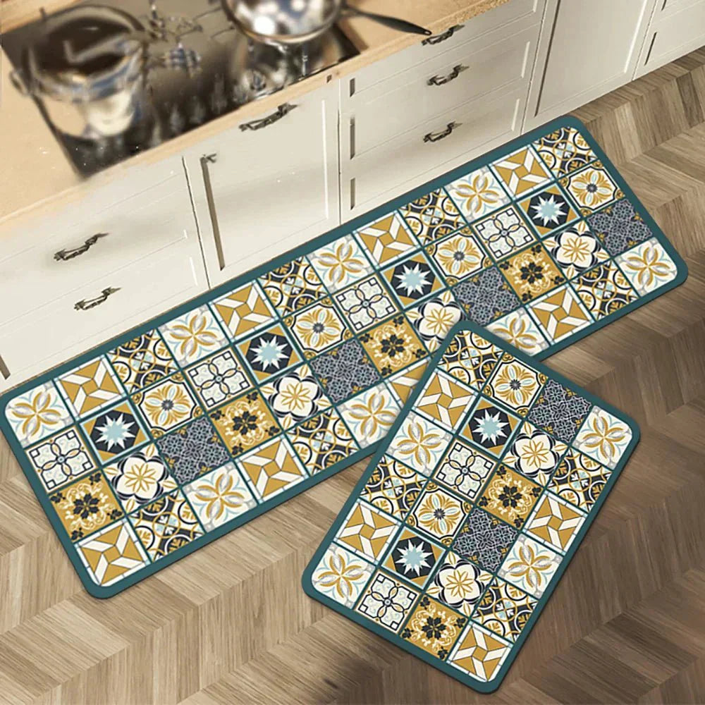 VeloraTex Luxe Kitchen Mat – Stylish Non-slip Textile Mat for a Warm & Cozy Interior
