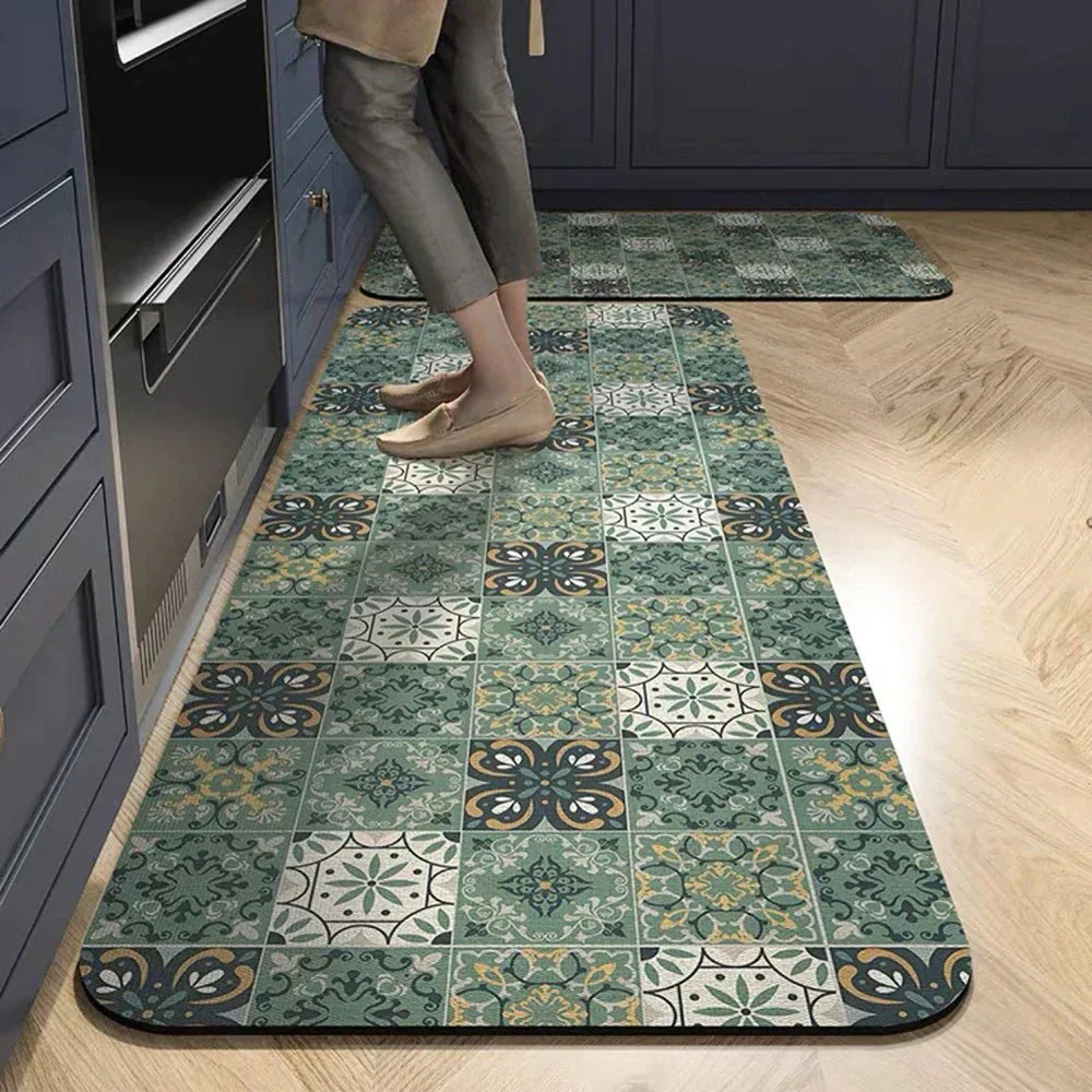 VeloraTex Luxe Kitchen Mat – Stylish Non-slip Textile Mat for a Warm & Cozy Interior