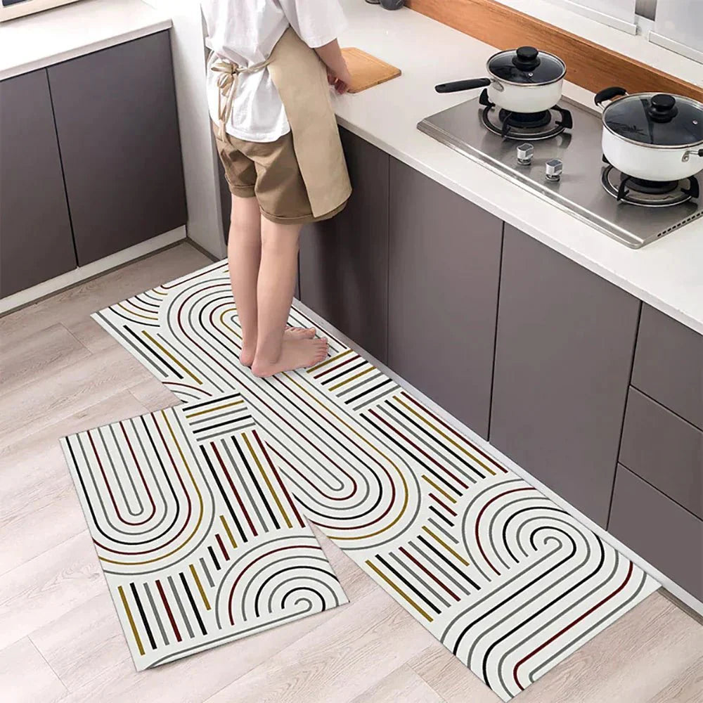 VeloraTex Luxe Kitchen Mat – Stylish Non-slip Textile Mat for a Warm & Cozy Interior