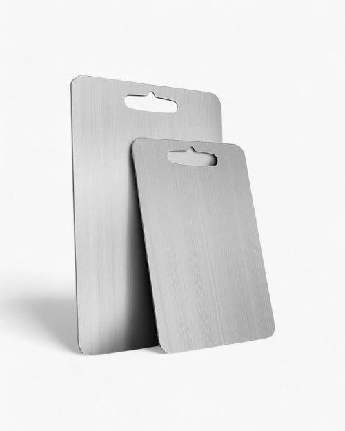 TitanEdge – 100% Stainless Steel Antibacterial Cutting Board for Hygienic and Durable Cooking