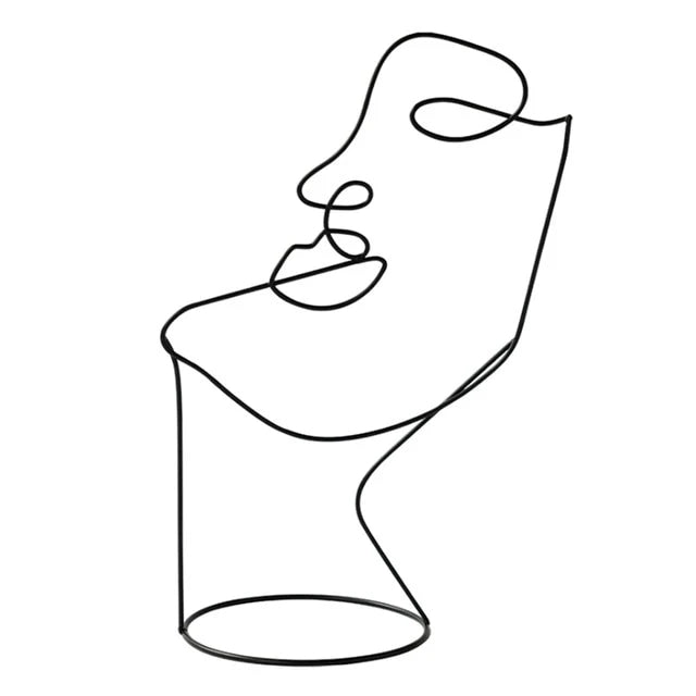 ArteLinea – Elegant Metal Wall Decoration with Abstract Line Art for Stylish Interiors