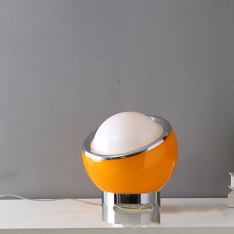 OpalGlow – Minimalist Bauhaus Table Lamp with Elegant Opal Gloss