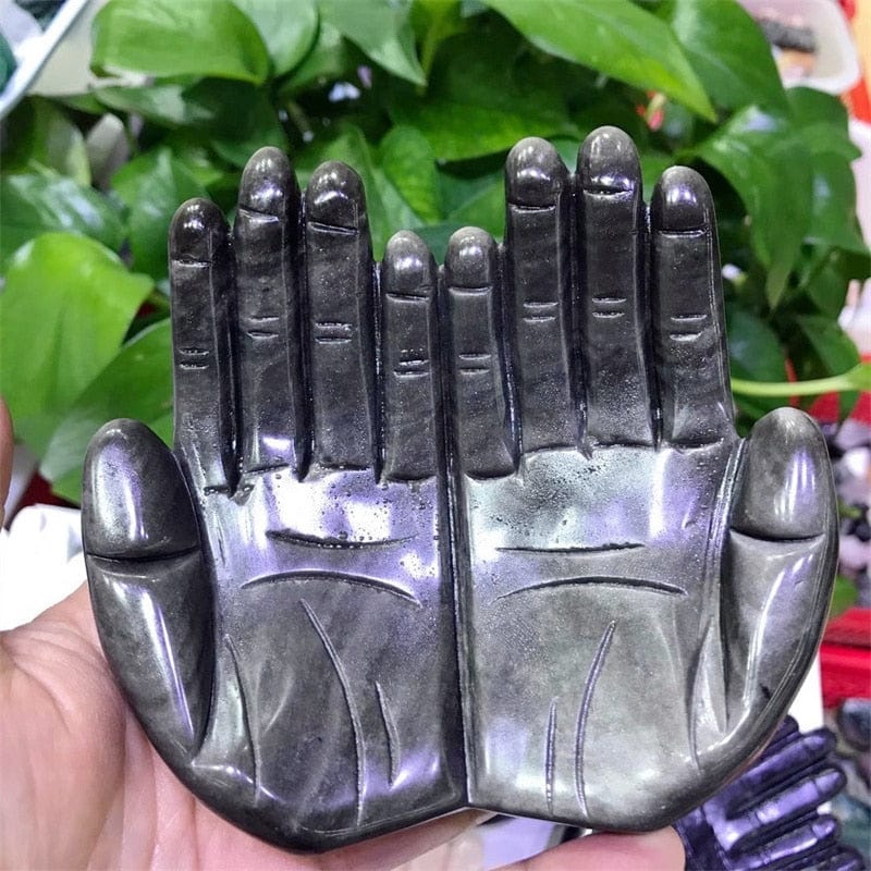 SoulEmbrace Elegant Hand Statue of Natural Stone – Symbolic Accent for a Stylish Interior