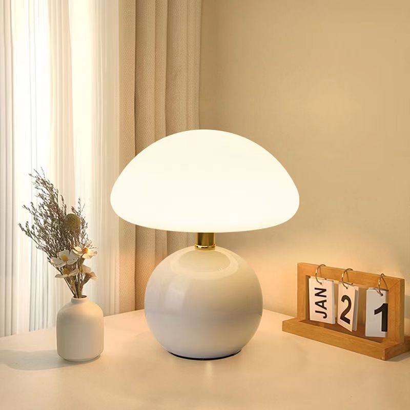 LumiCéram – Luxury Table Lamp with French Mushroom Design for a Timeless Interior